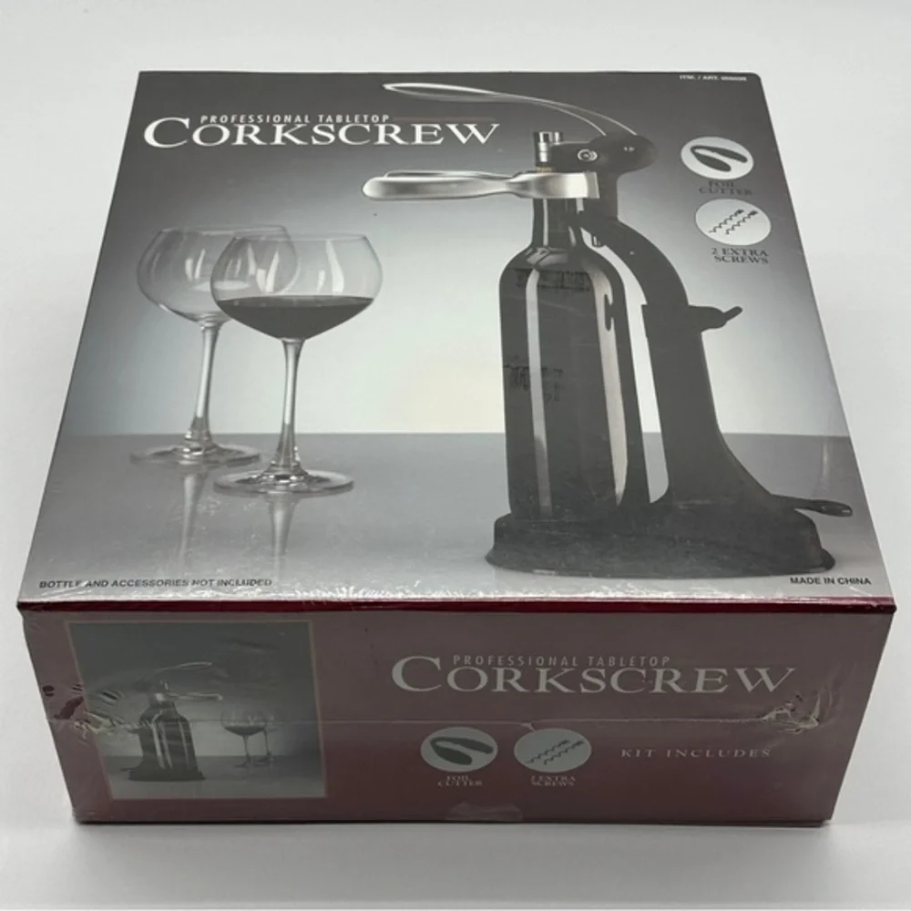 Professional‎ Tabletop Corkscrew Wine Bottle Opener Large Box New & Sealed